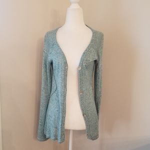 Anthropologie Tulle cardigan long sweatee